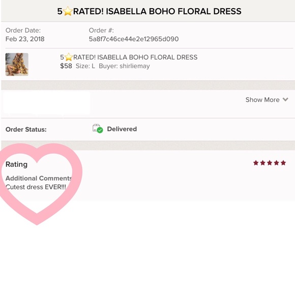 boho floral dress - Picture 8 of 9